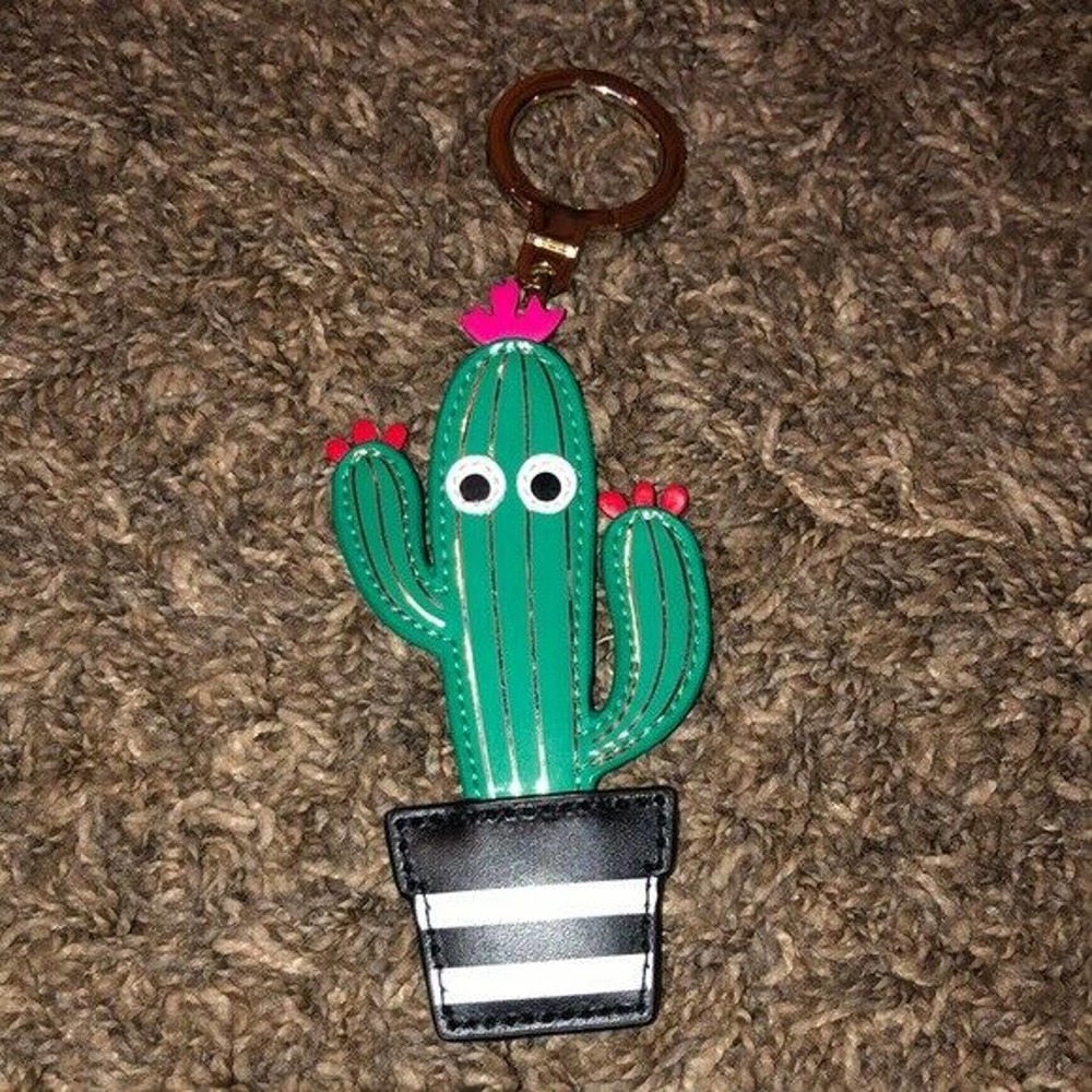 Kate Spade Cactus Bag Keychain Fob